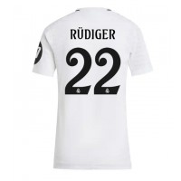 Real Madrid Antonio Rudiger #22 Domáci Ženy futbalový dres 2024-25 Krátky Rukáv